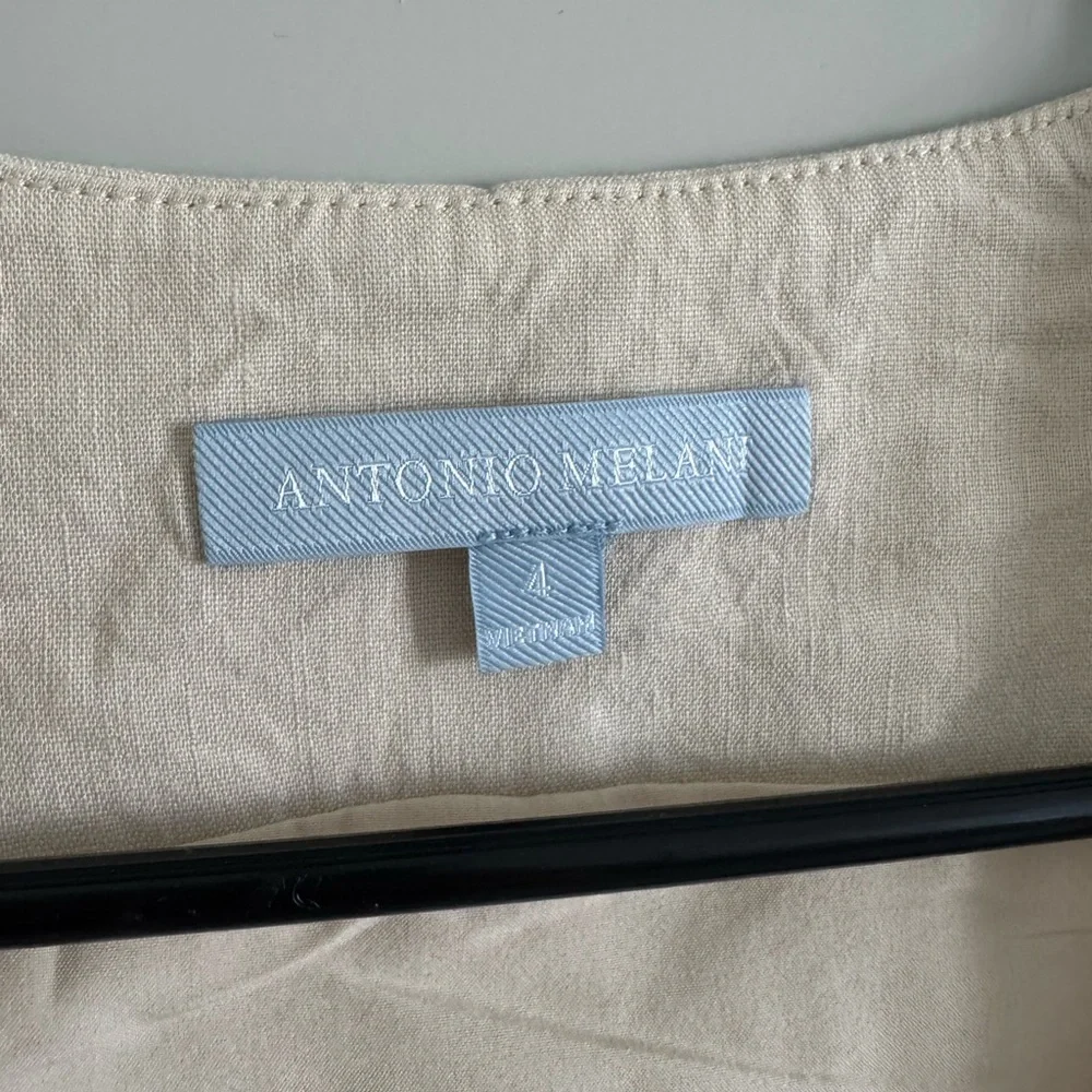 Antonio Melani linen blend vest size 4 - Picture 2 of 6
